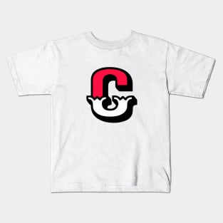 Monogram C - Alphabet Scrapbooking Red/White Circus Style Kids T-Shirt